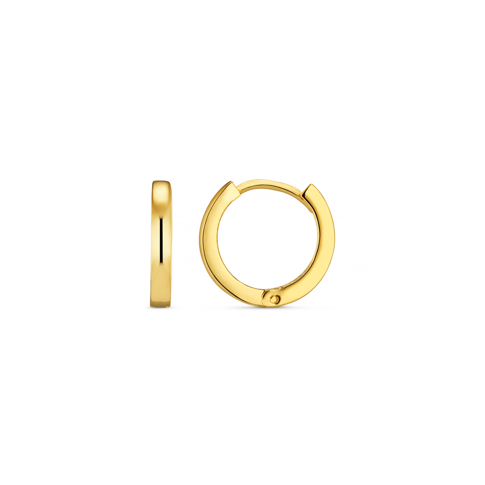 Huggie Hoops Clean Metal Huggie Hoop Earrings - Gold Orelia Jewellery