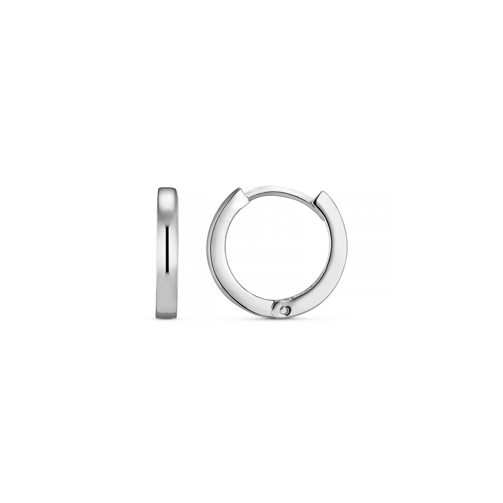 Clean Metal Huggie Hoop Earrings