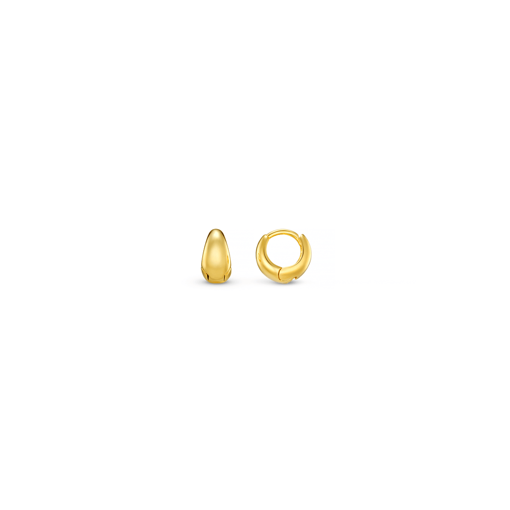 Tiny Tapered Hoop Earrings