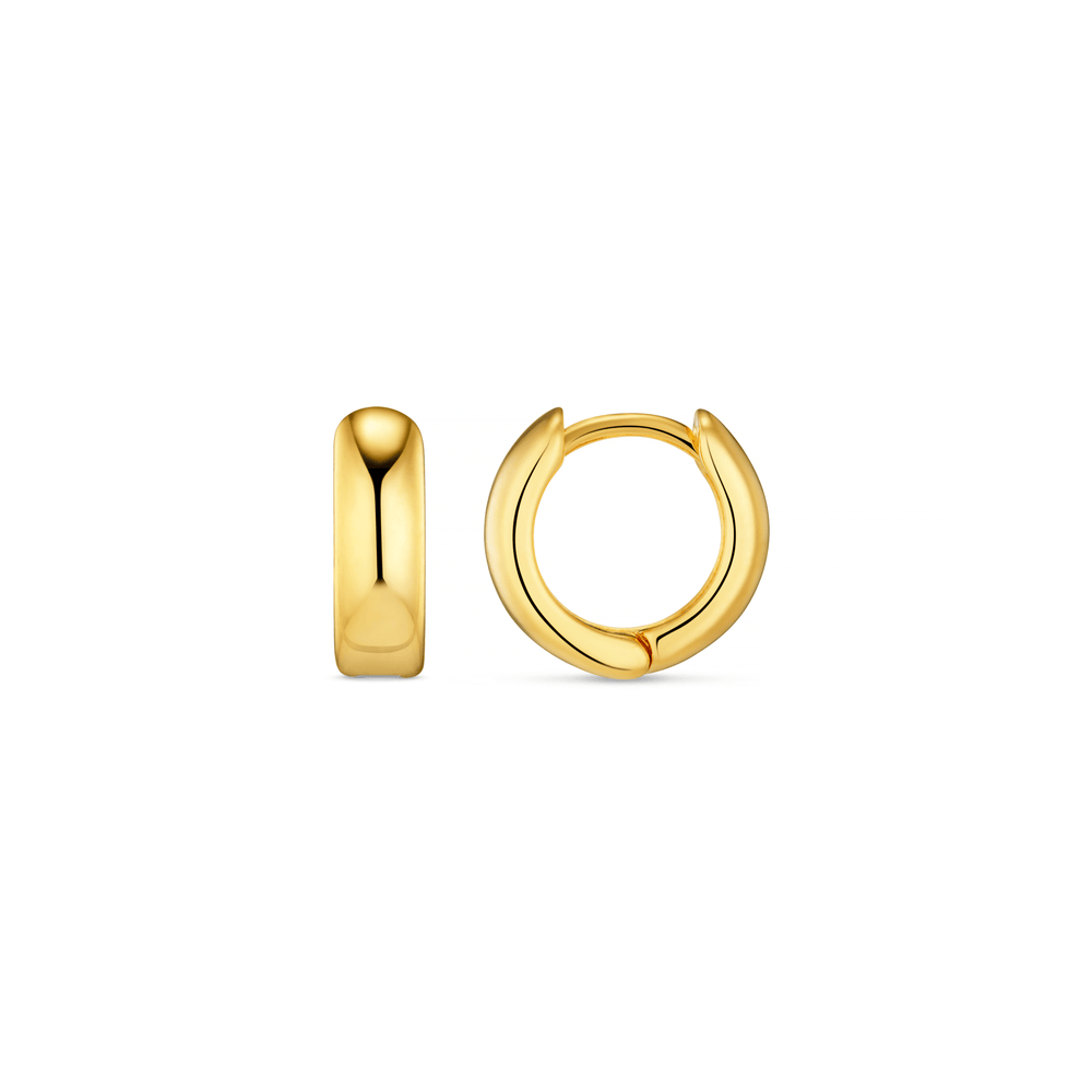 Huggie Hoops Mini Domed Clean Huggie Hoop Earrings - Gold Orelia Jewellery
