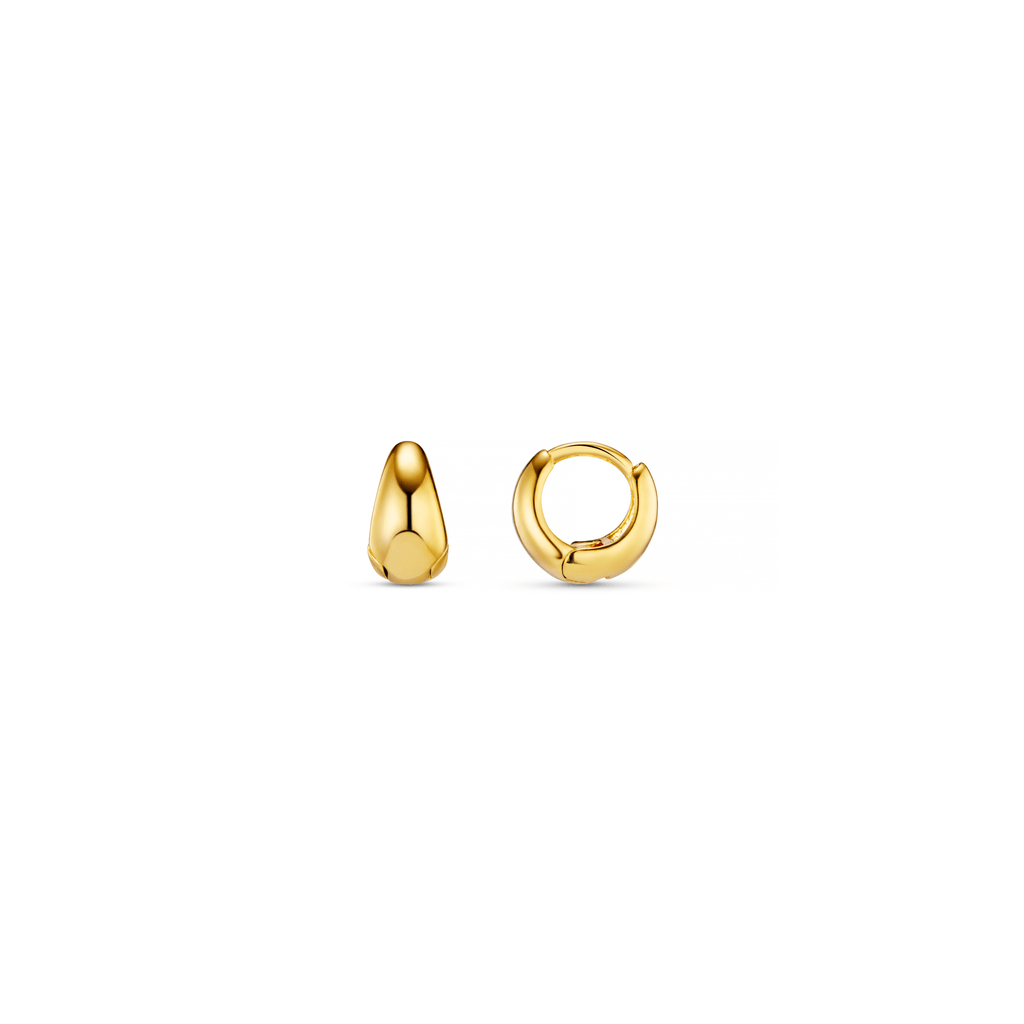 Tiny Tapered Micro Hoop Earrings