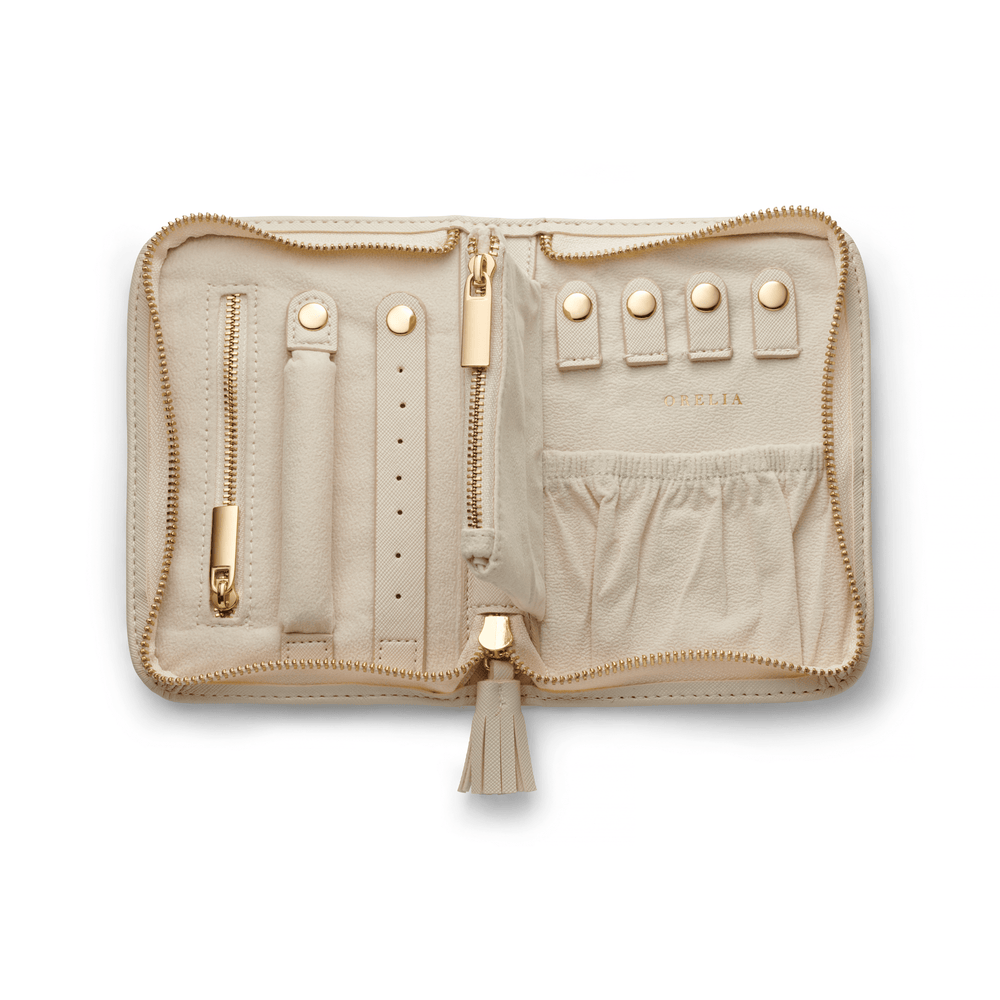 Jewellery Storage Cream Jewellery Travel Wallet Orelia Jewellery