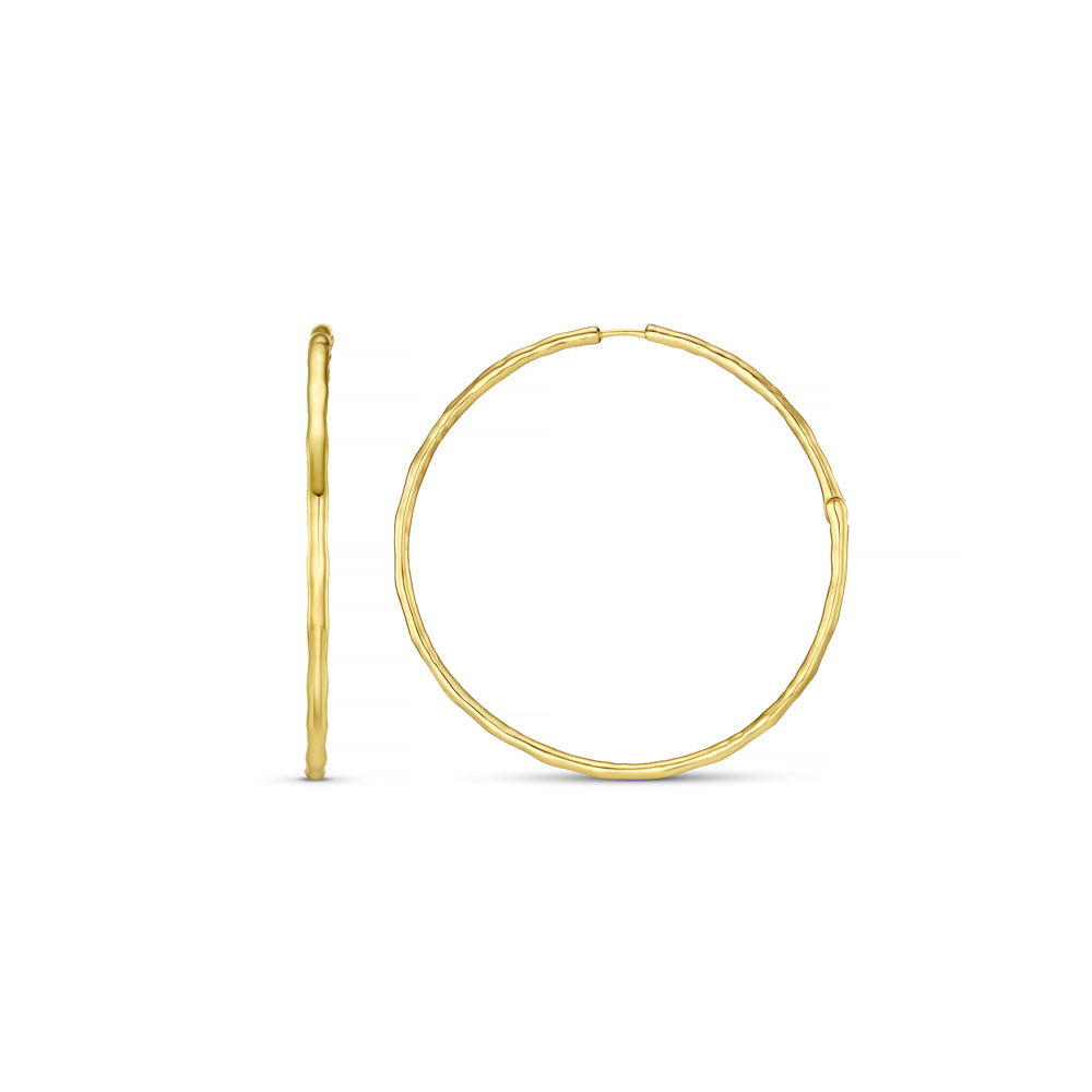 Large Hoop Default Polished Molten Oversized Hoop Earrings Orelia Jewellery