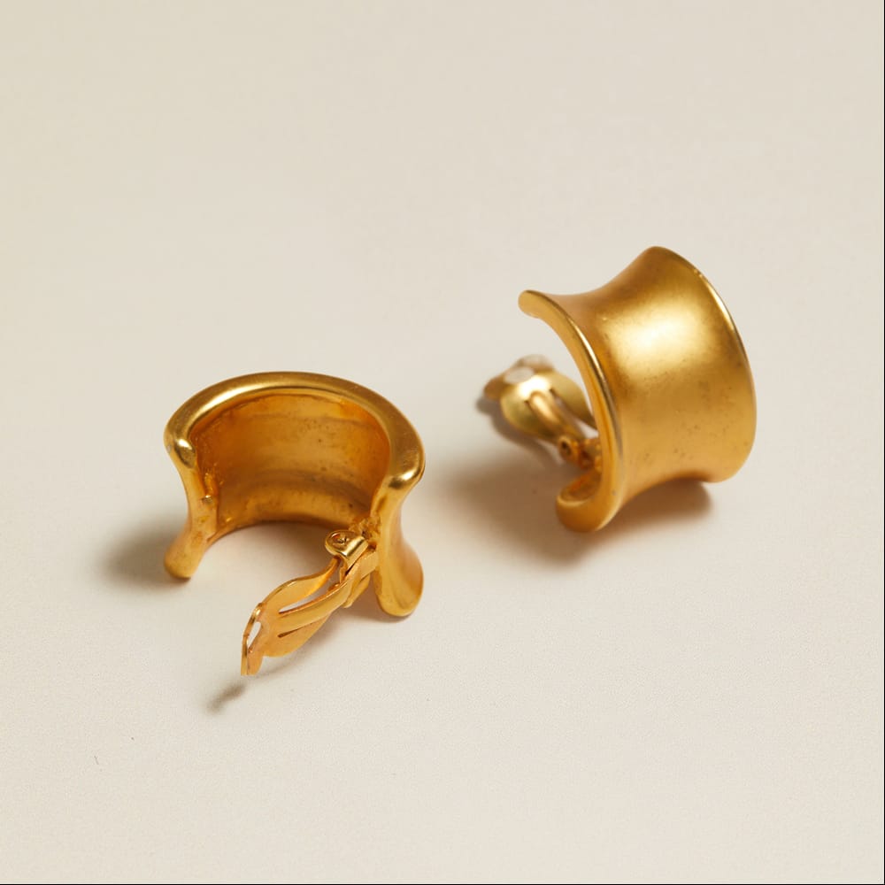 Large Hoop Default Vintage Large Clip-On Hoop Earrings Orelia Jewellery