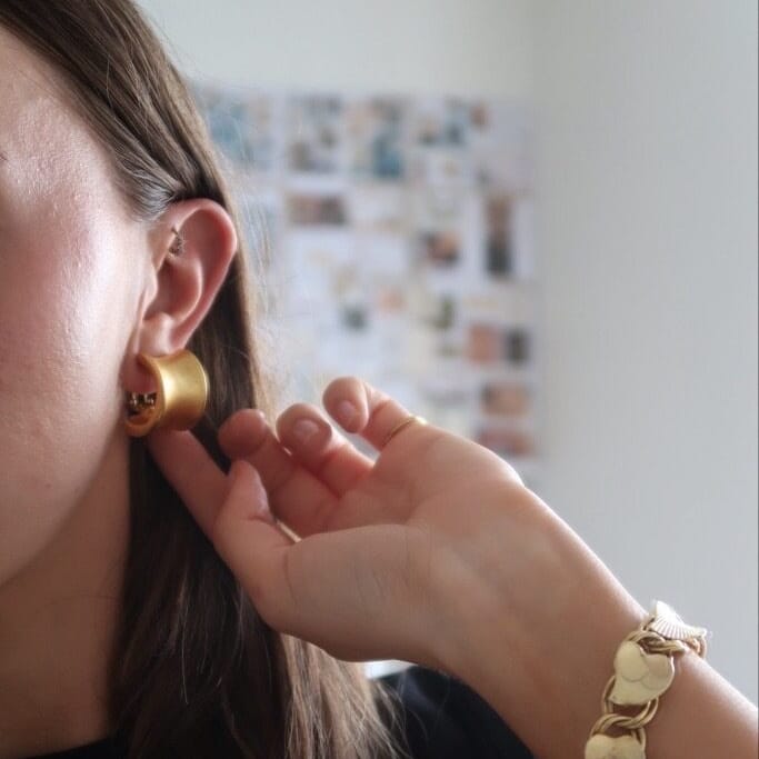 Large Hoop Default Vintage Large Clip-On Hoop Earrings Orelia Jewellery