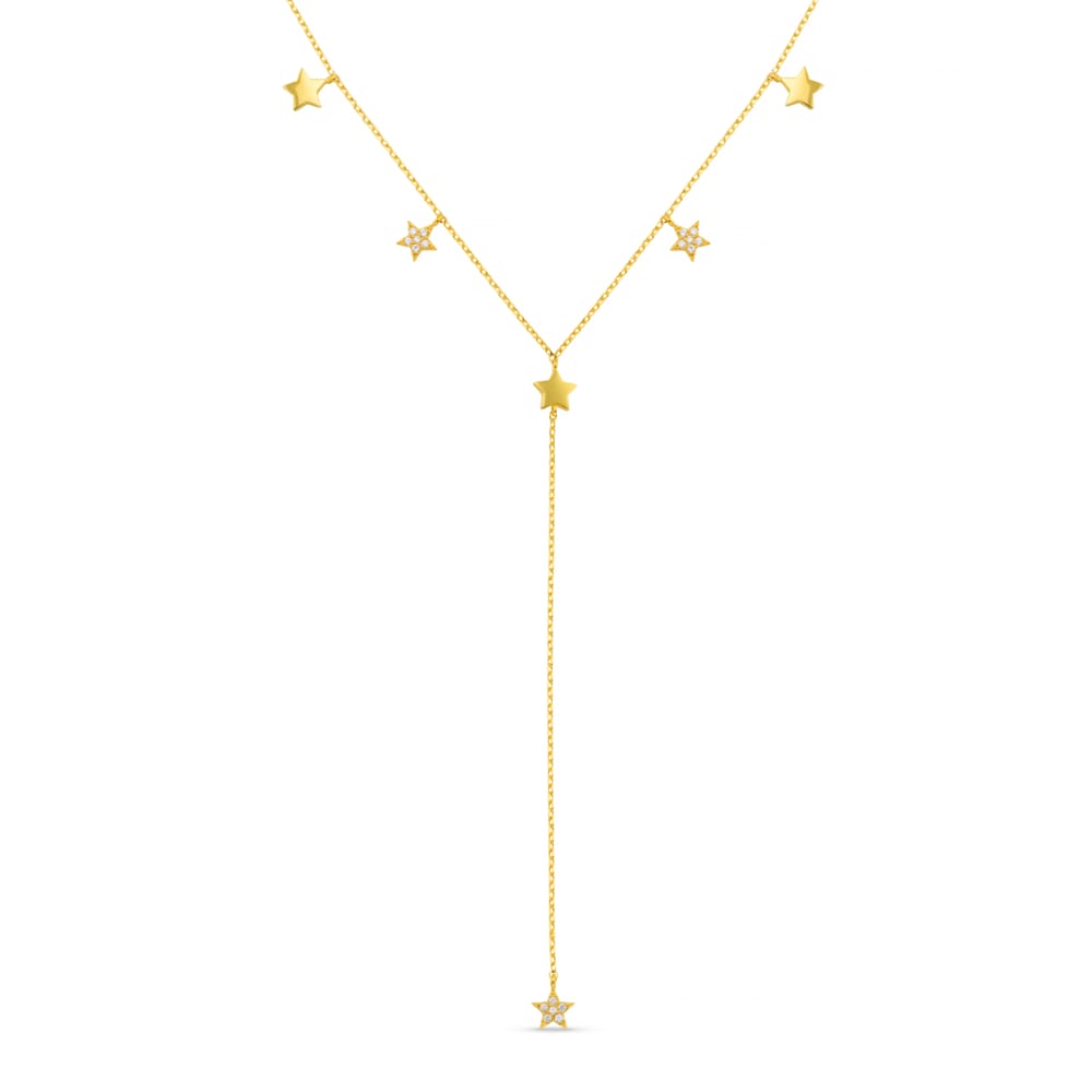Lariat Necklace Crystal Multi Star Lariat Necklace Orelia Jewellery