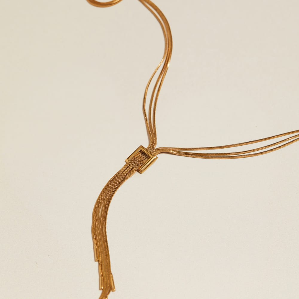 Lariat Necklace Vintage Fringe Lariat Necklace Orelia Jewellery
