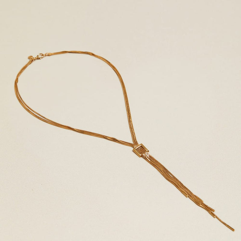 Lariat Necklace Vintage Fringe Lariat Necklace Orelia Jewellery