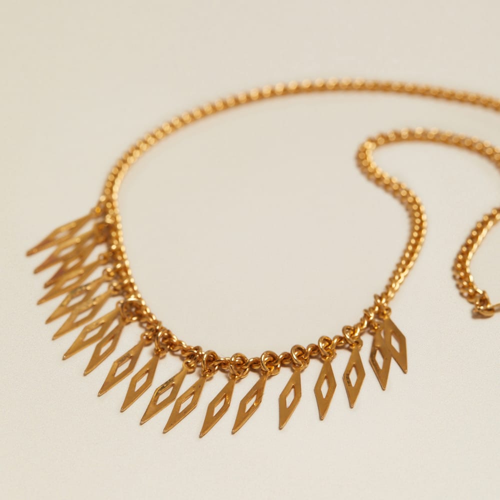 Mid-Length Necklace Vintage Drop Charm Necklace Orelia Jewellery