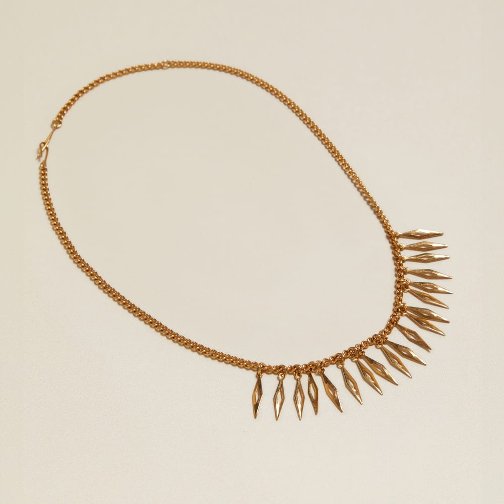 Mid-Length Necklace Vintage Drop Charm Necklace Orelia Jewellery