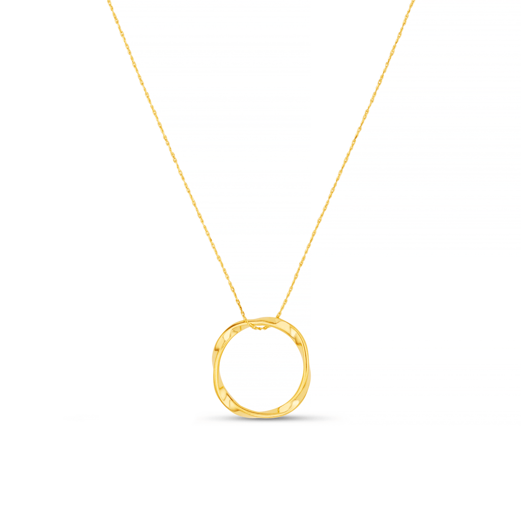 Open Circle Mid Length Necklace