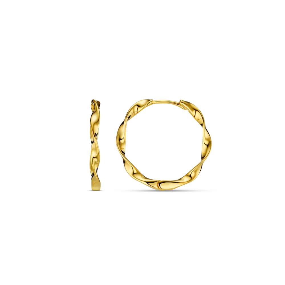 Mid-Size Hoop Default Ribbon Mid-Size Hoop Earrings Orelia Jewellery
