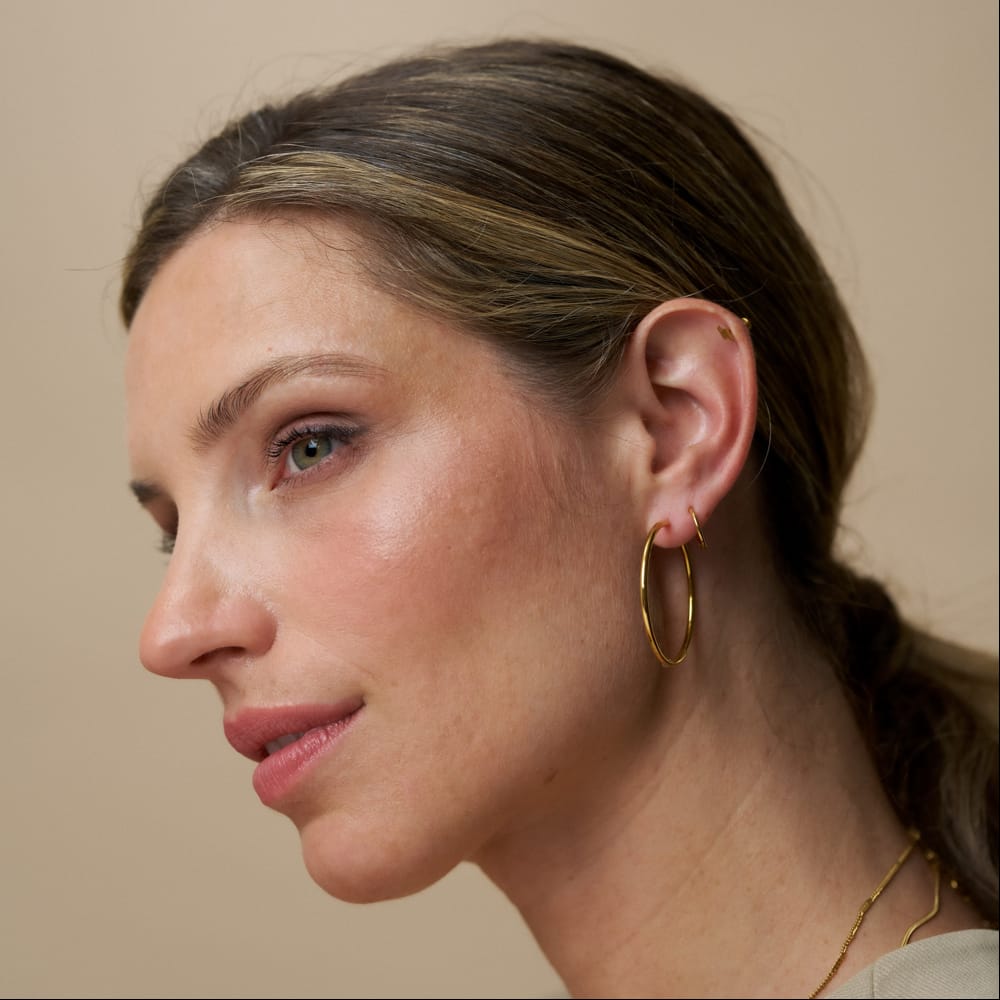 Mid-Size Hoop Fine Mid-Size Hoop Earrings Orelia Jewellery