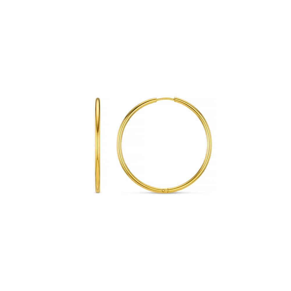 Mid-Size Hoop Fine Mid-Size Hoop Earrings Orelia Jewellery