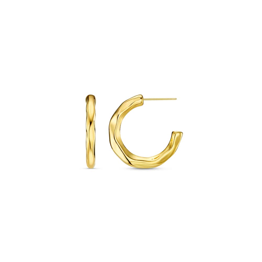 Mid-Size Hoop Organic Mid-Size Hoop Earrings Orelia Jewellery