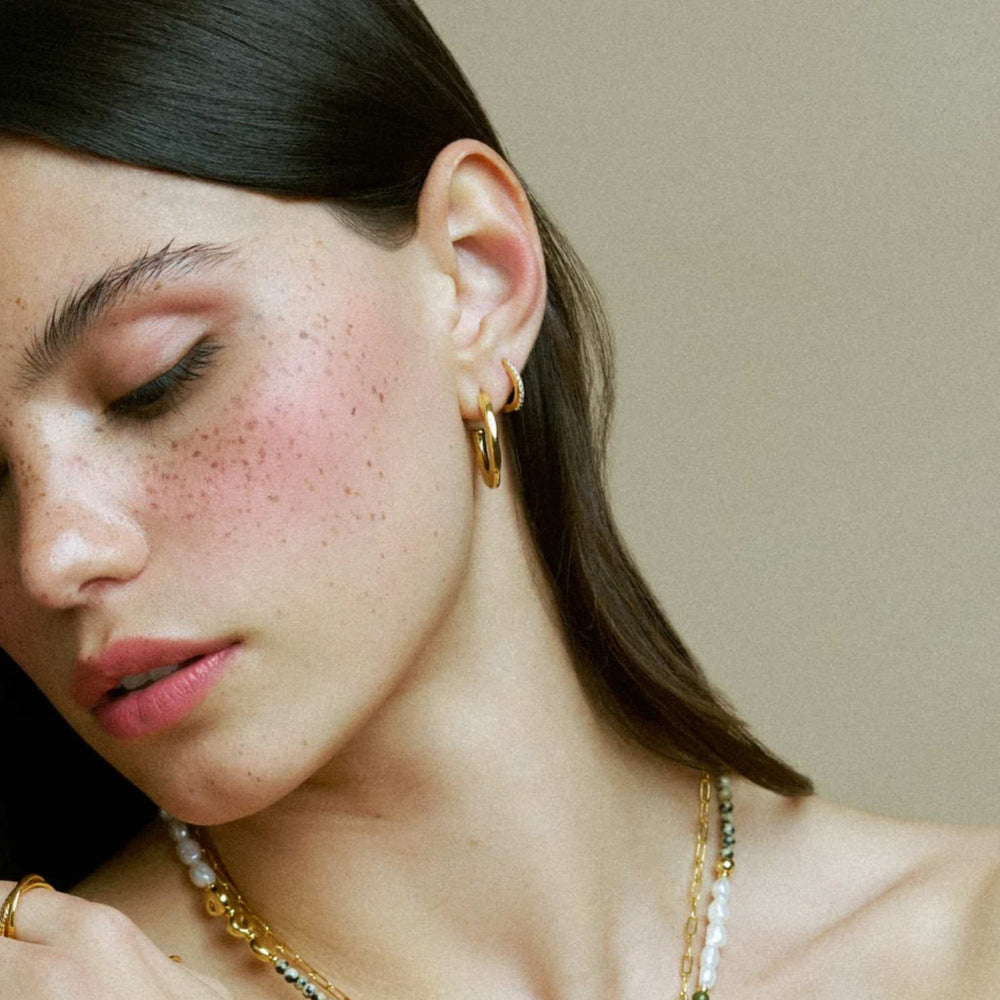 Mid-Size Hoop Organic Mid-Size Hoop Earrings Orelia Jewellery