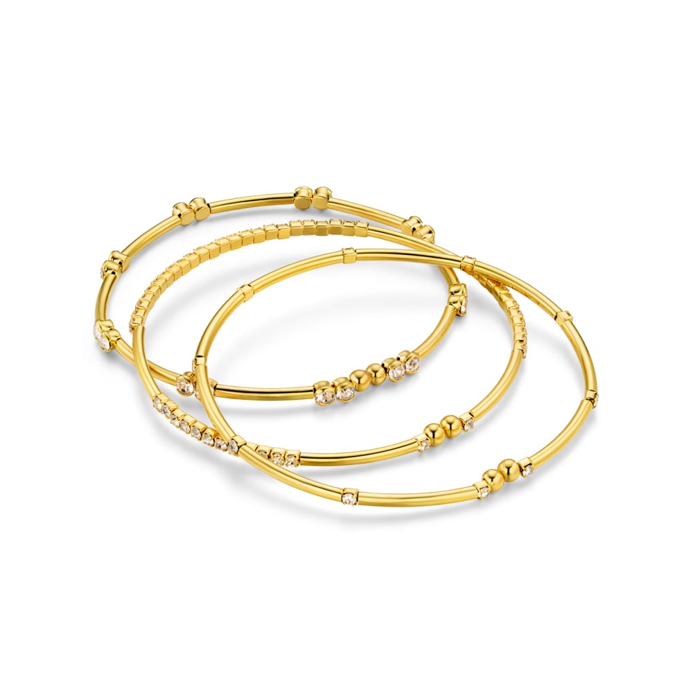 Multi Row Bracelet Mixed Crystal Stretch Bangle Set Orelia Jewellery