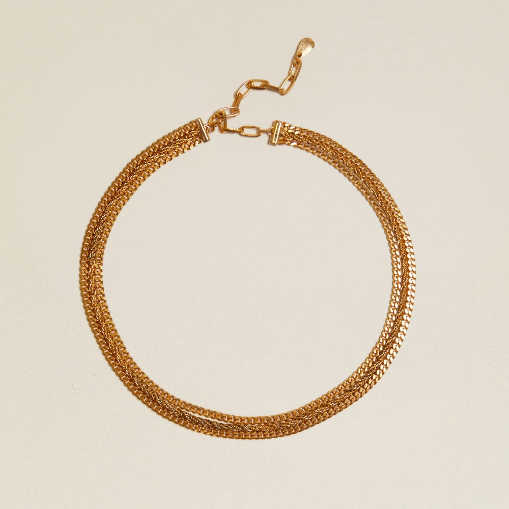 Multi Row Neckwear Vintage Multi-Row Chain Necklace Orelia Jewellery