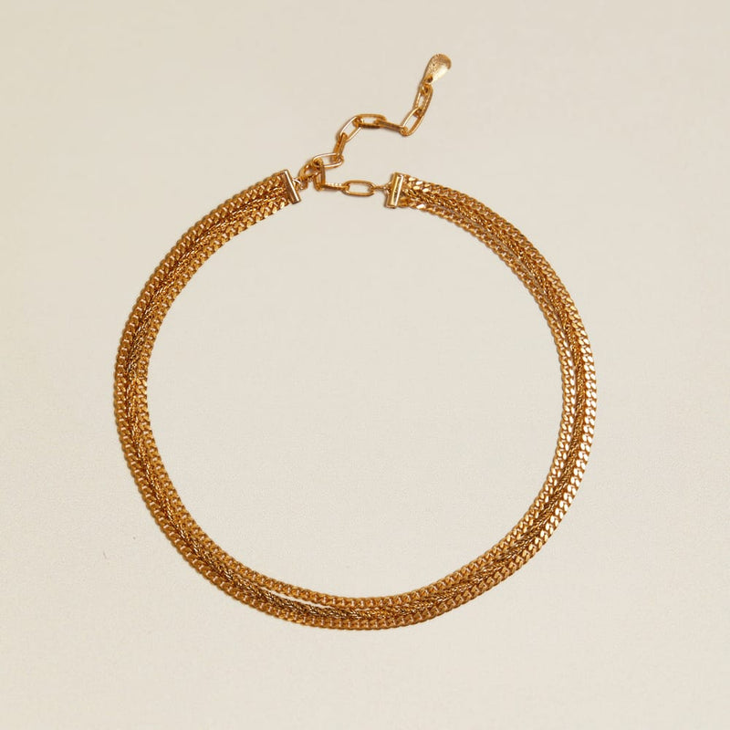 Multi Row Neckwear Vintage Multi-Row Chain Necklace Orelia Jewellery
