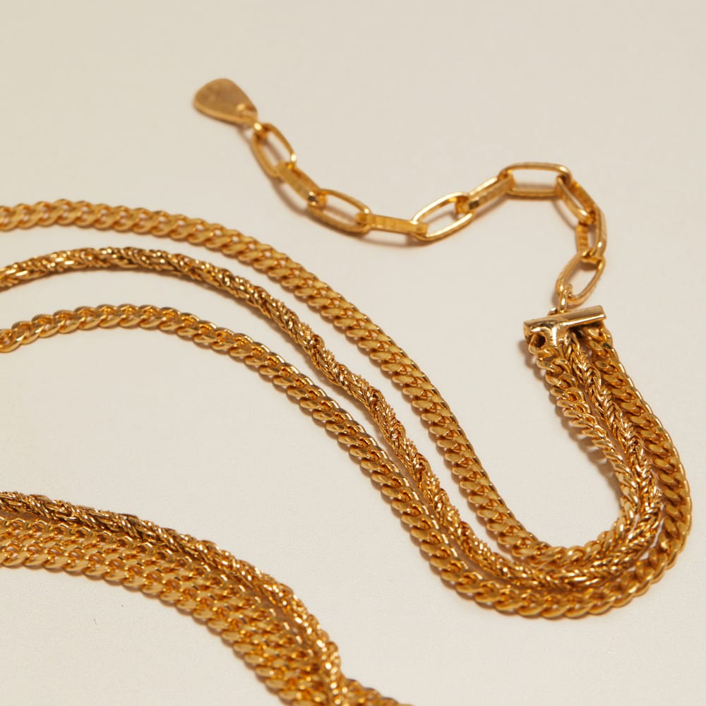Multi Row Neckwear Vintage Multi-Row Chain Necklace Orelia Jewellery