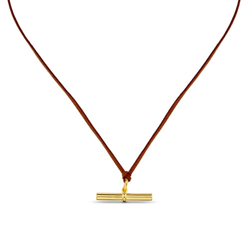 Necklace Other Default Statement T-Bar Adjustable Cord Necklace Orelia Jewellery