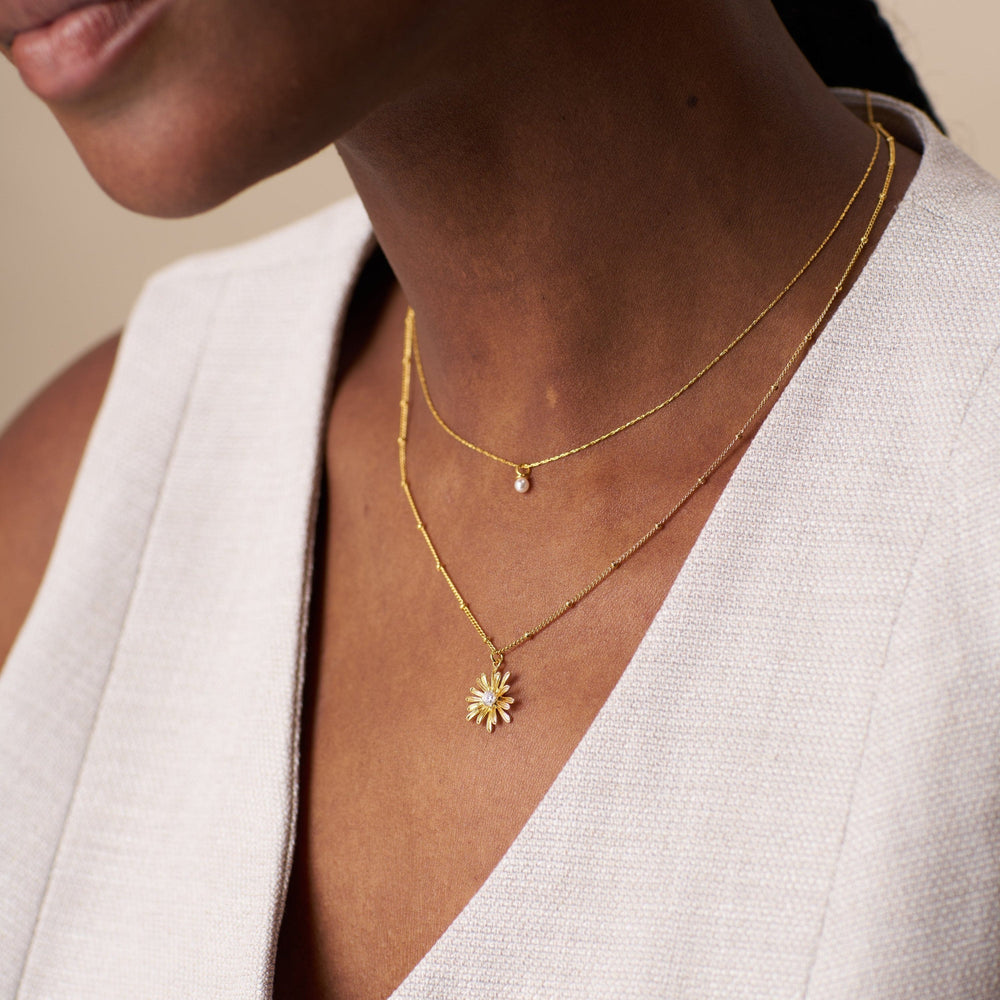 Necklaces Fine Micro Pearl Collar Necklace Orelia Jewellery