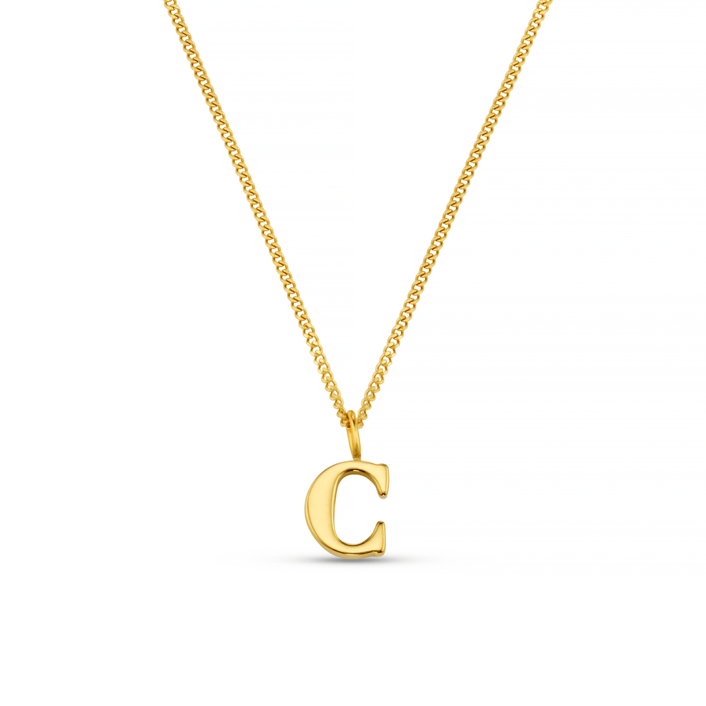C Initial Necklace