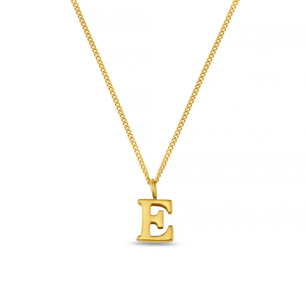 E Initial Necklace