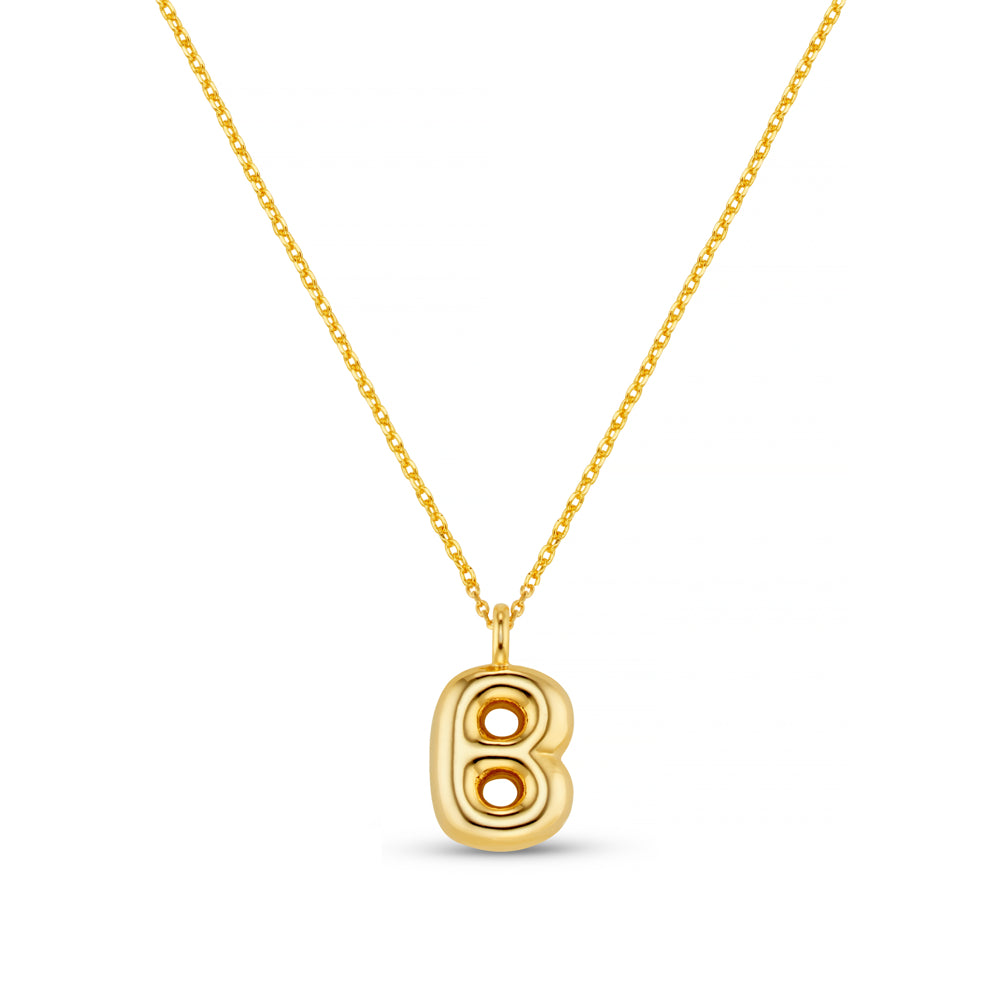 Personalisation Necklace ONE B Bubble Initial Necklace Orelia Jewellery
