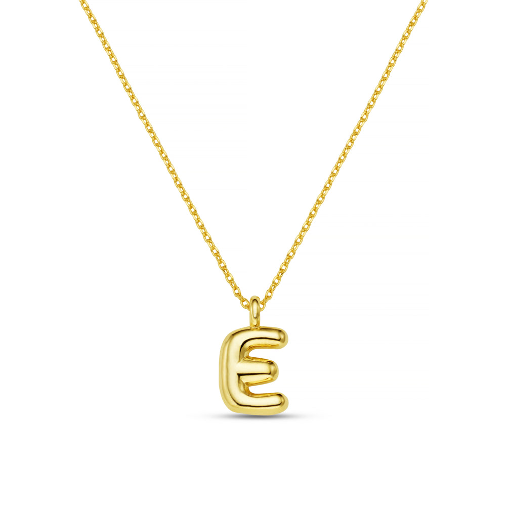 Personalisation Necklace ONE E Bubble Initial Necklace Orelia Jewellery
