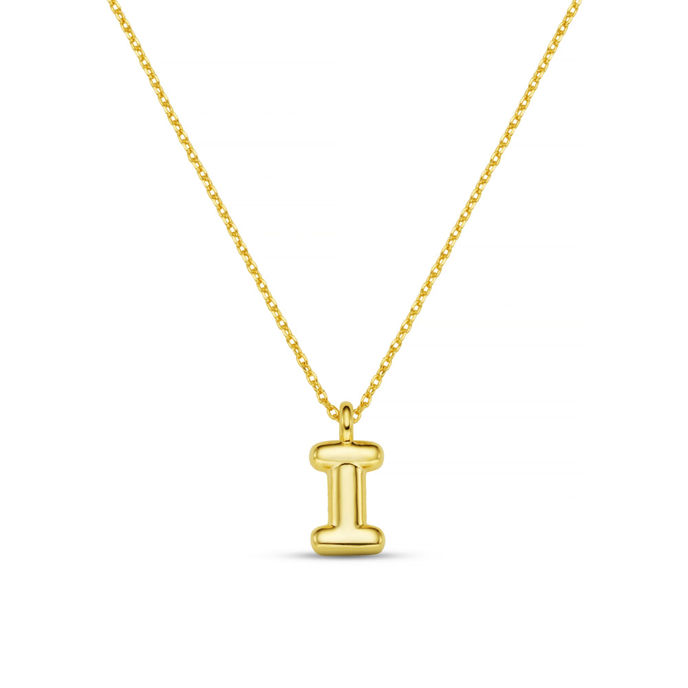 Personalisation Necklace ONE I Bubble Initial Necklace Orelia Jewellery