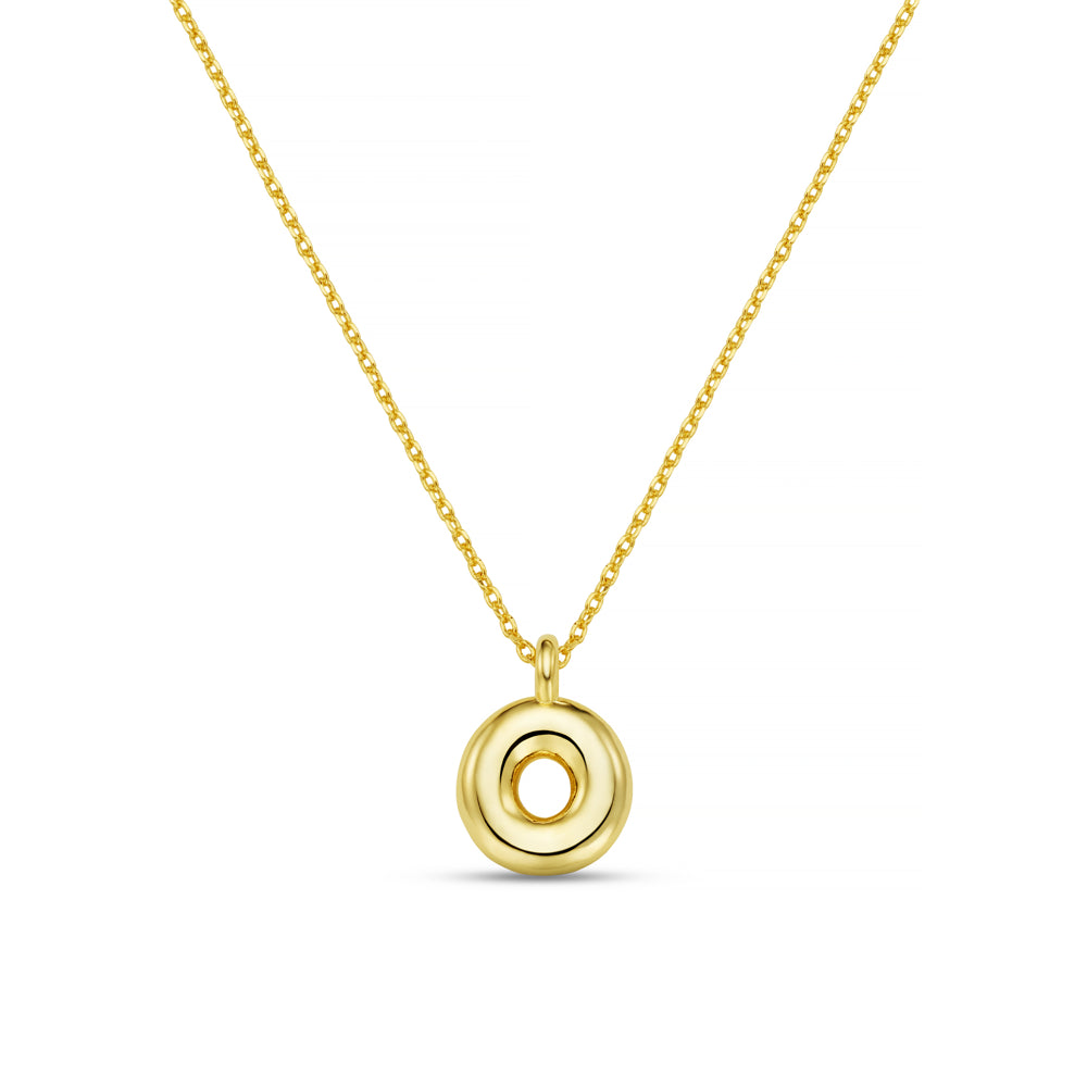 Personalisation Necklace ONE O Bubble Initial Necklace Orelia Jewellery