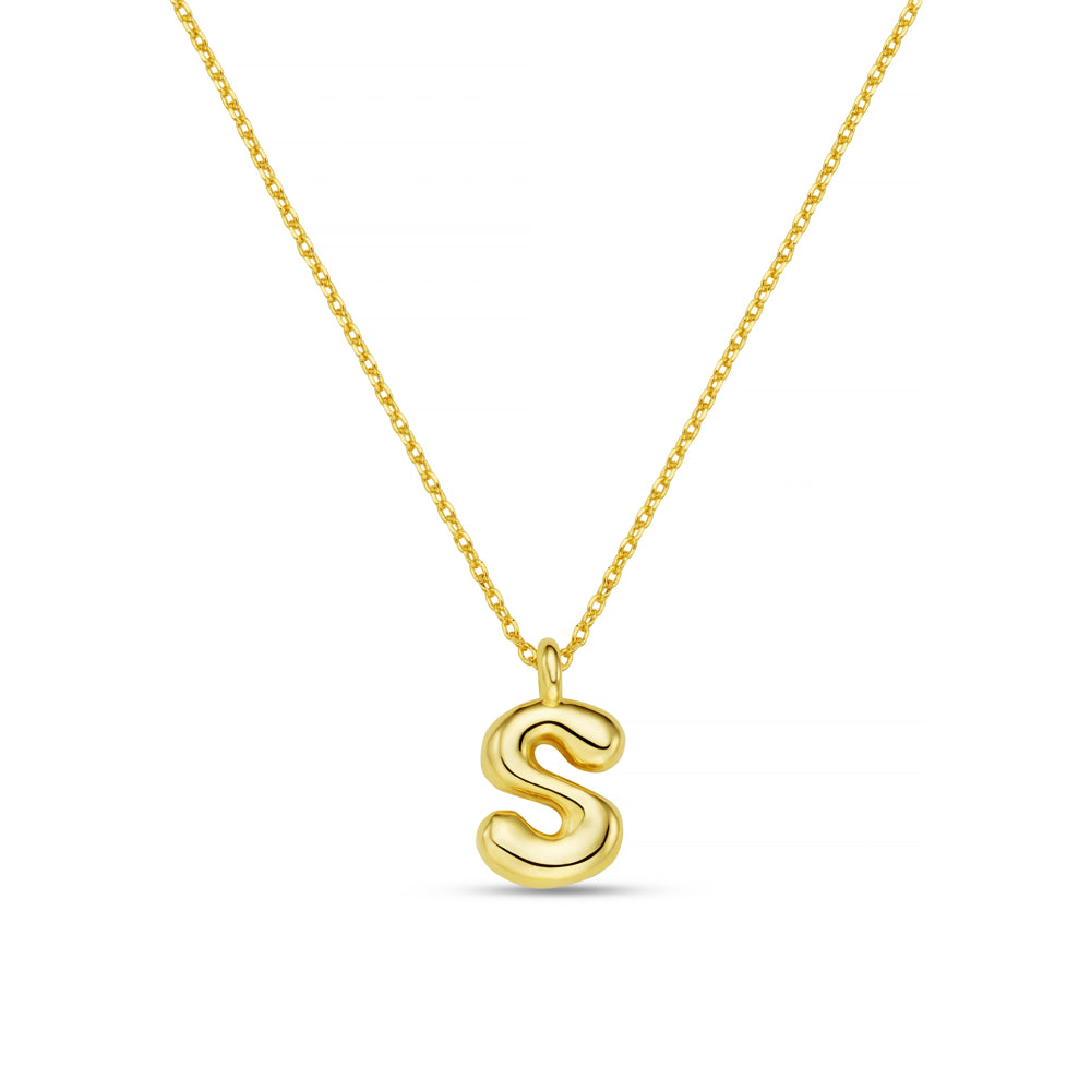 Personalisation Necklace ONE S Bubble Initial Necklace Orelia Jewellery