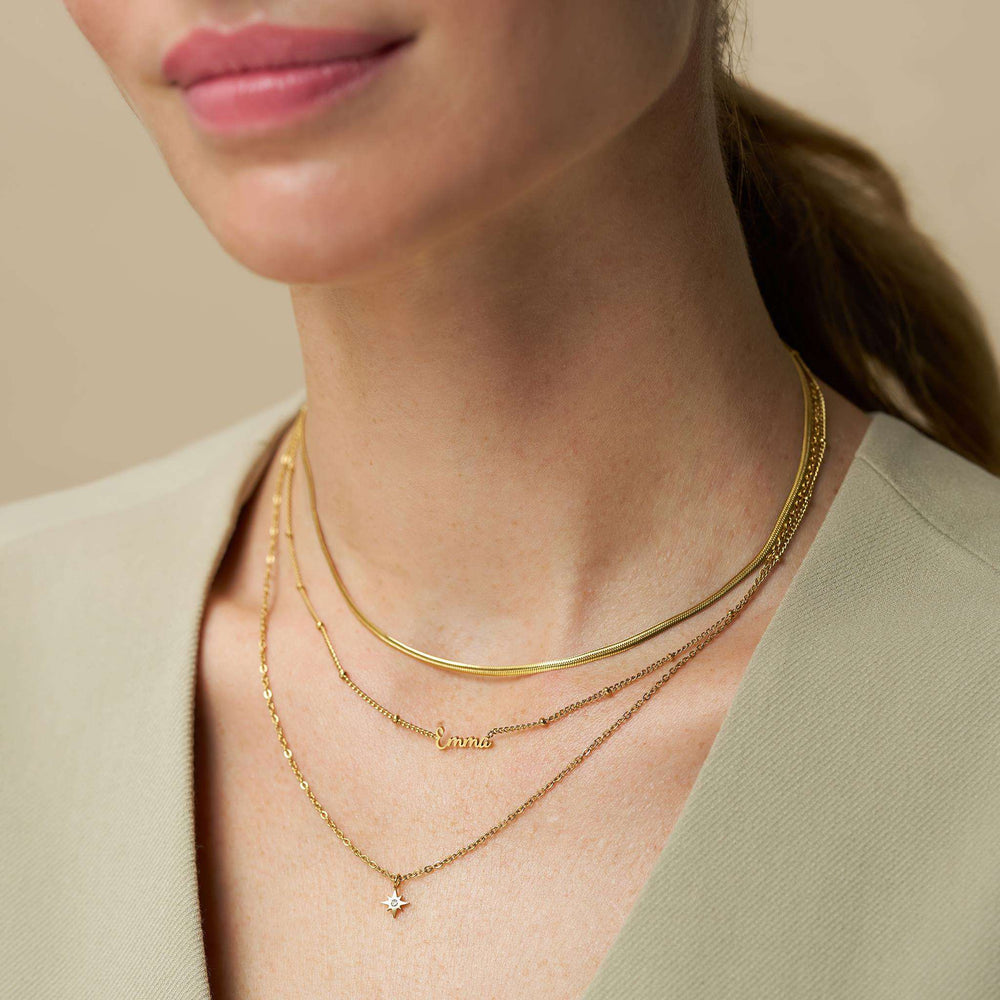 Personalisation Necklace Personalised Multi-Row Name Necklace Orelia Jewellery