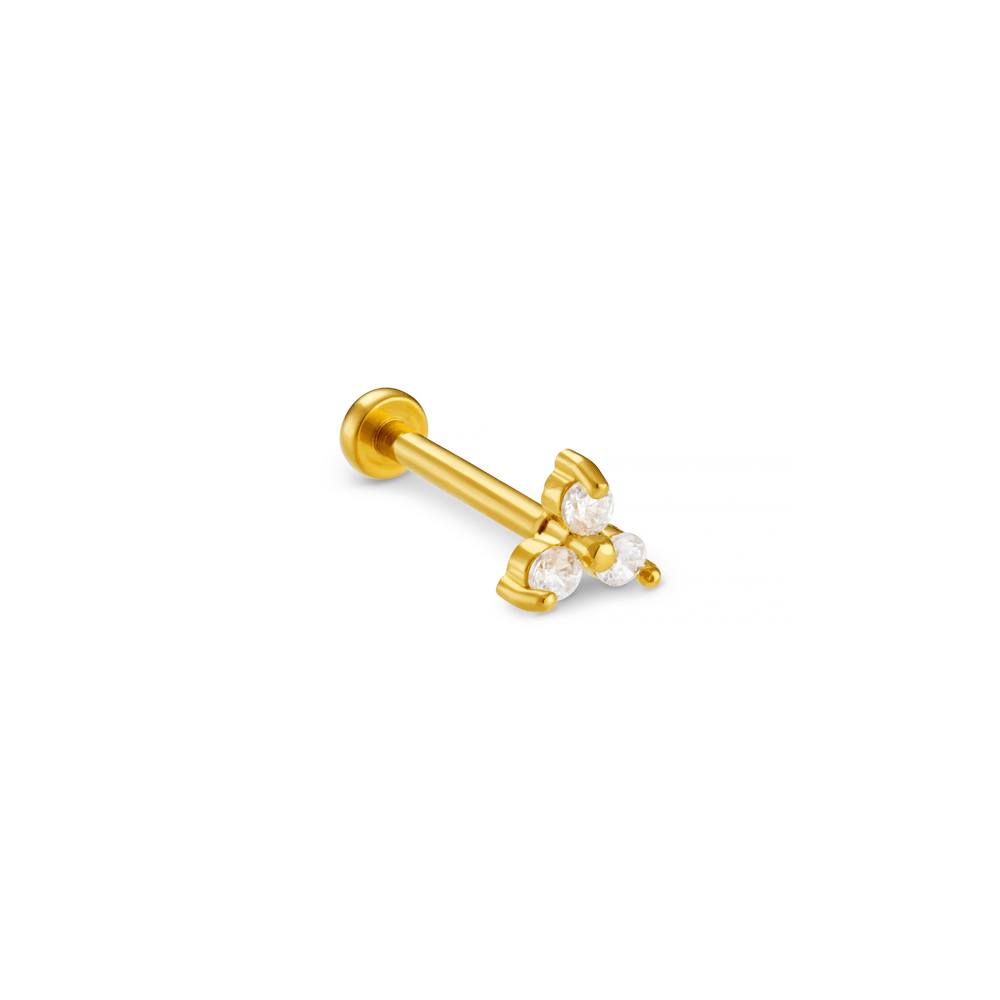 Piercings Crystal Trinity Cluster Labret Orelia Jewellery