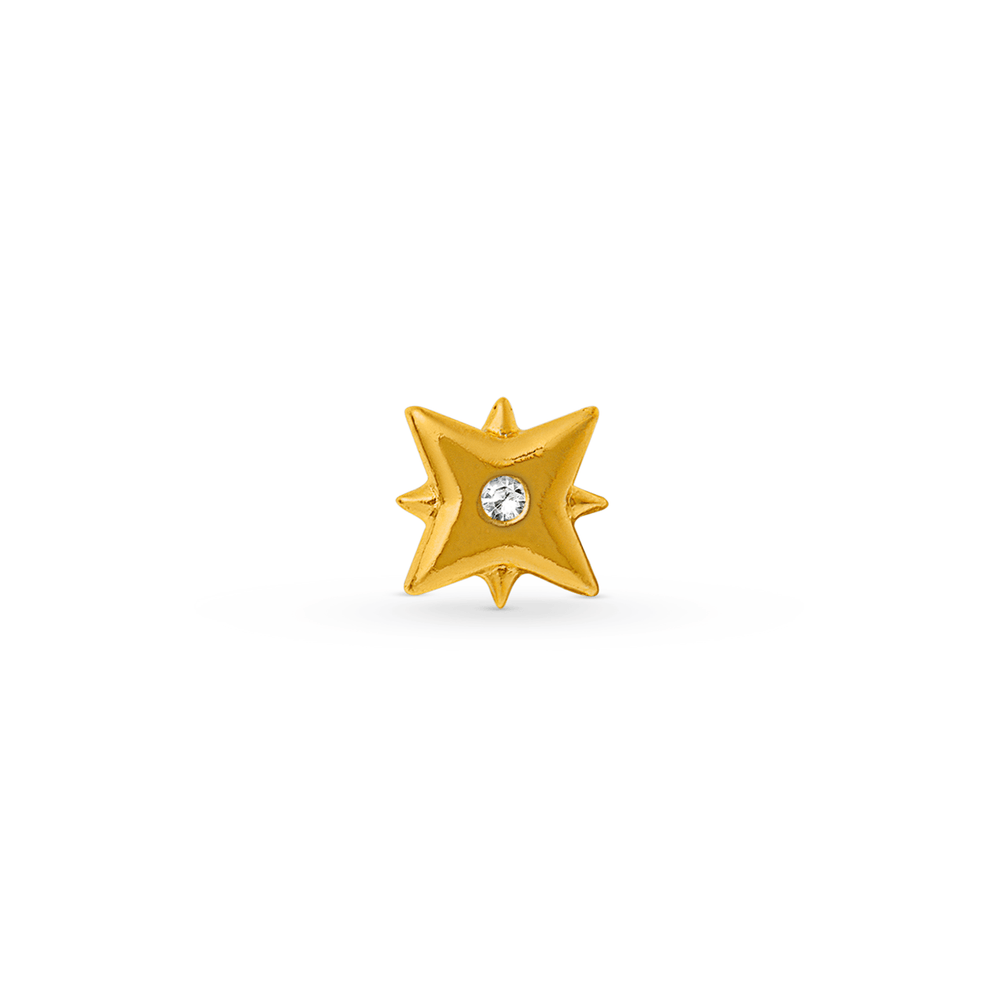 Piercings Metal Starburst Barbell Orelia Jewellery