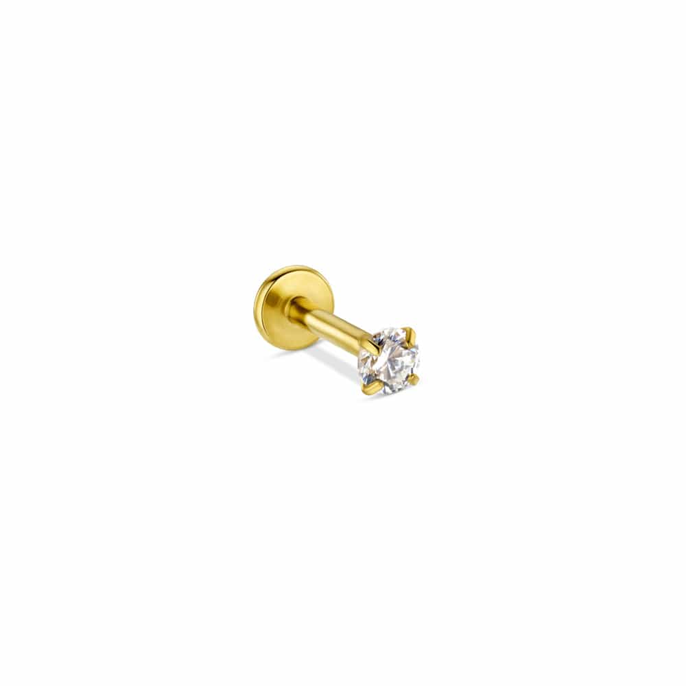 Post Piercing ONE Crystal Labret Orelia Jewellery