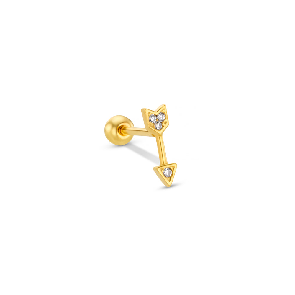 Post Piercing ONE Pavé Arrow Barbell Orelia Jewellery