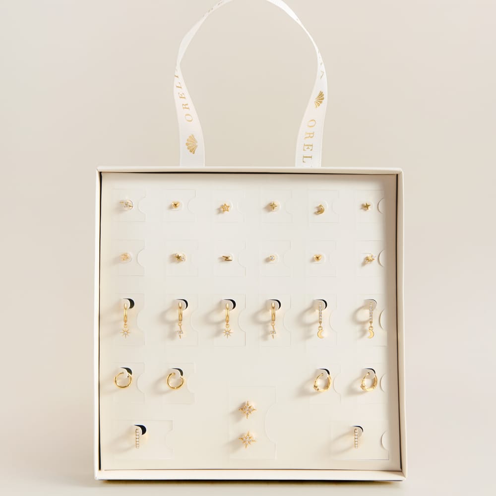 Pre Boxed Jewellery 25 Days of Ear Stacking Advent Calendar Orelia Jewellery