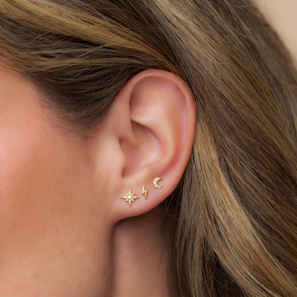 Pre Boxed Jewellery Celestial Stud Earring Pack & Gift Box Orelia Jewellery