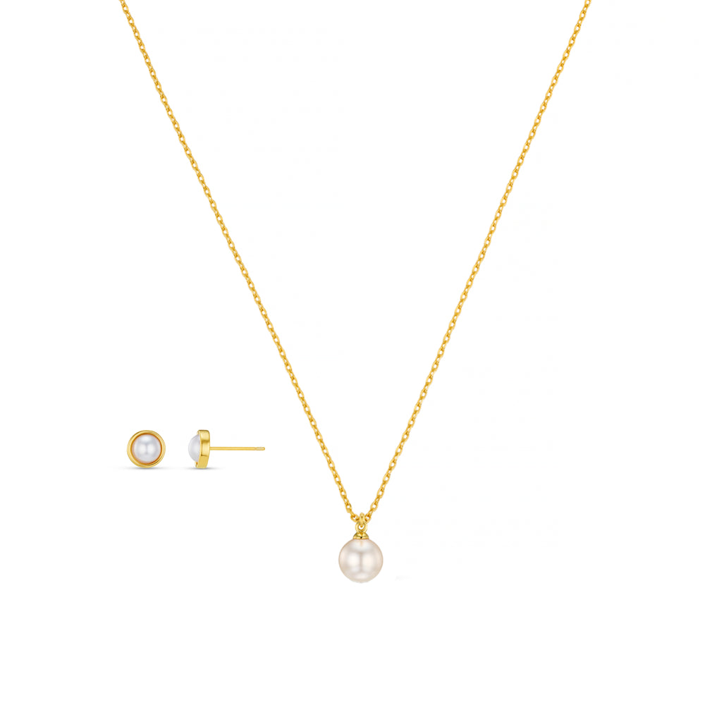 Pre Boxed Jewellery Pearl Necklace & Stud Earring Giftset Orelia Jewellery