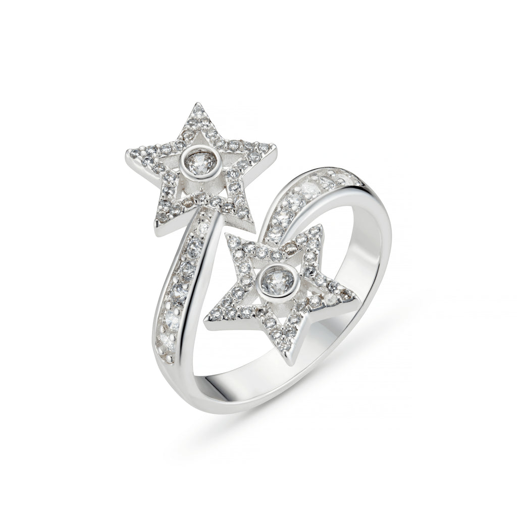 Crystal Shooting Star Ring