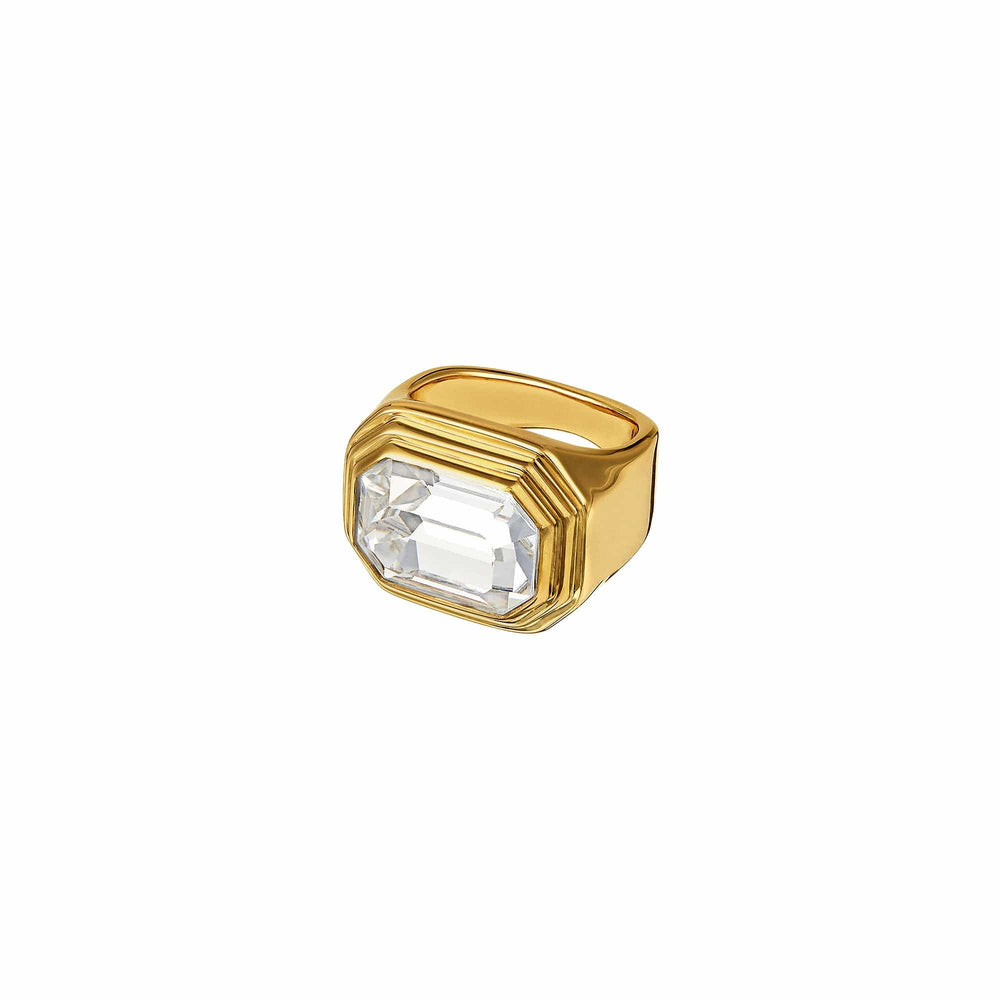 Rings Statement Octagon Crystal Ring Orelia Jewellery