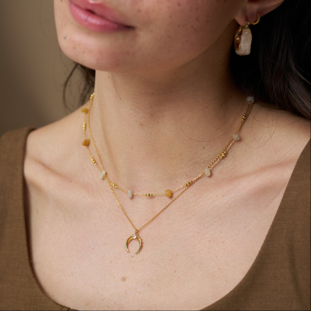 Short Necklace Default Desert Moon Horseshoe Necklace Orelia Jewellery
