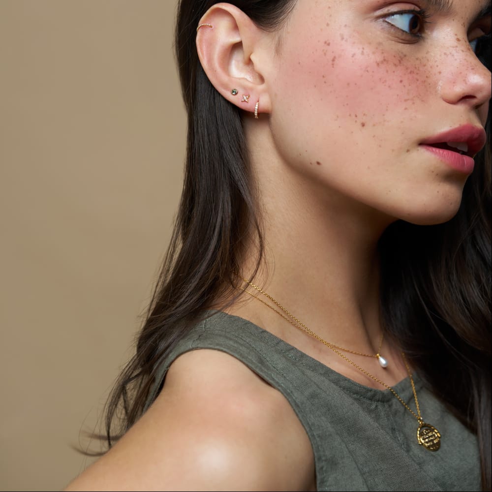 Short Necklace Fine Teardrop Pearl Necklace Orelia Jewellery