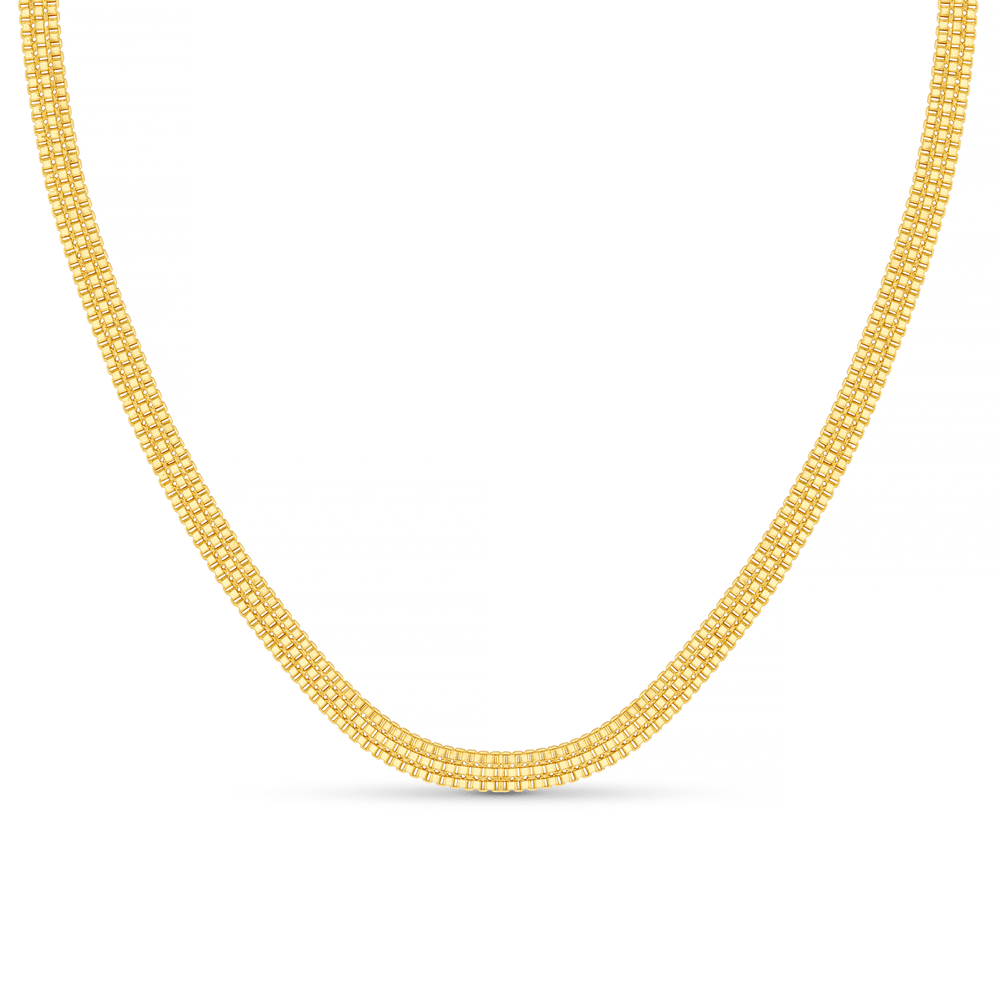 Short Necklace Flat Box Chain Necklace Orelia Jewellery