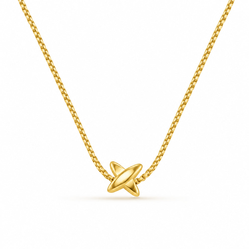 LUXE Polished Cross Chain Necklace