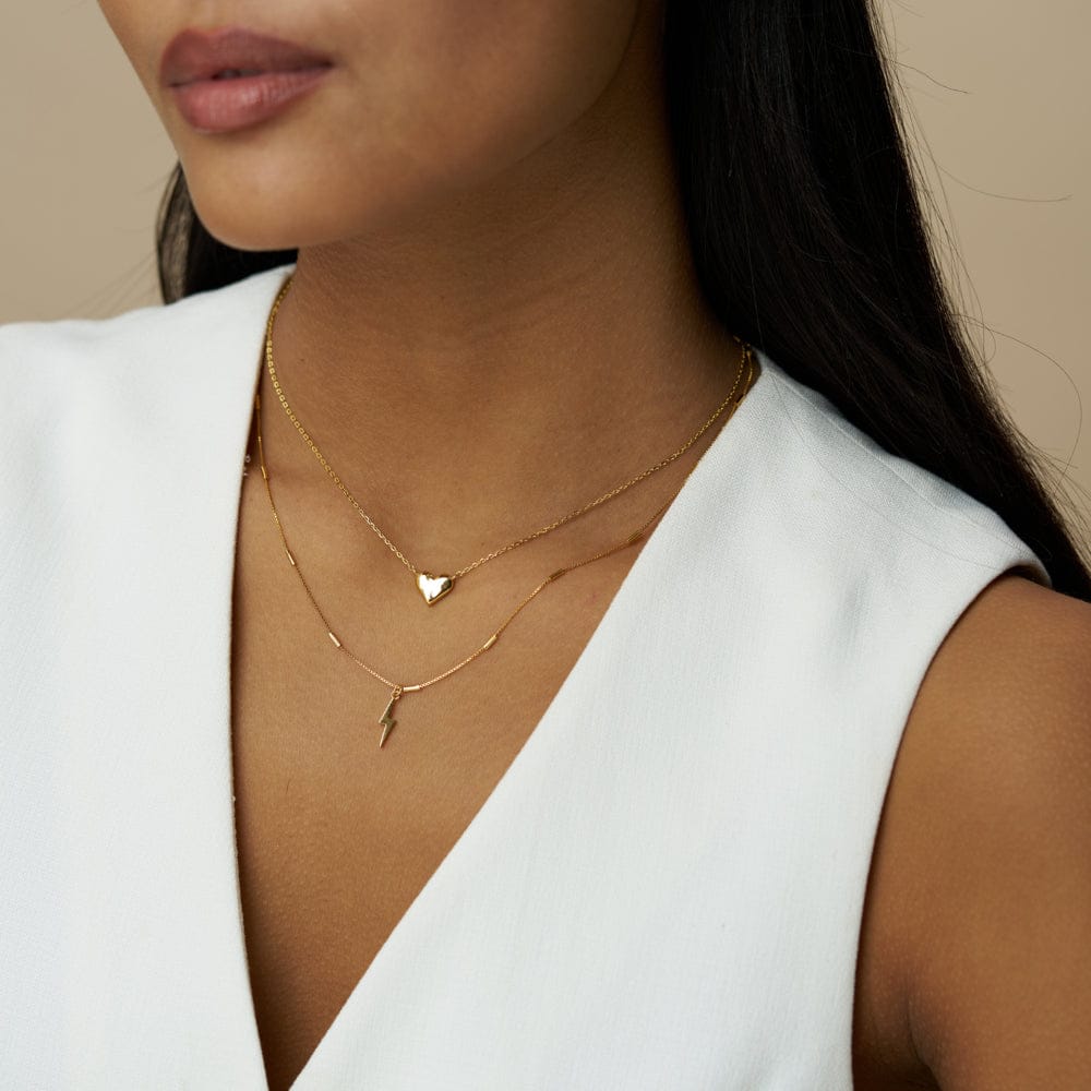 Short Necklace ONE Lightning Charm Necklace Orelia Jewellery