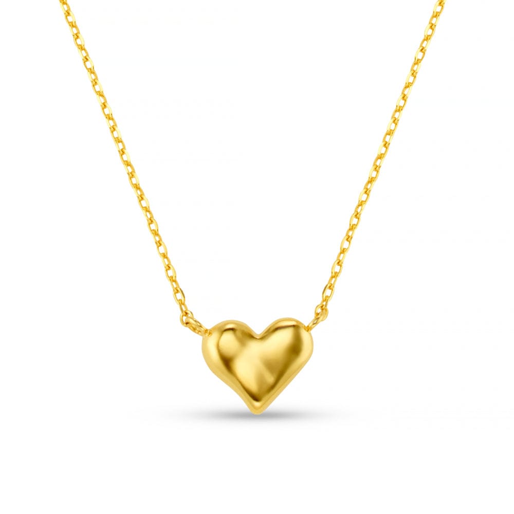 Short Necklace ONE Molten Heart Stationed Necklace Orelia Jewellery
