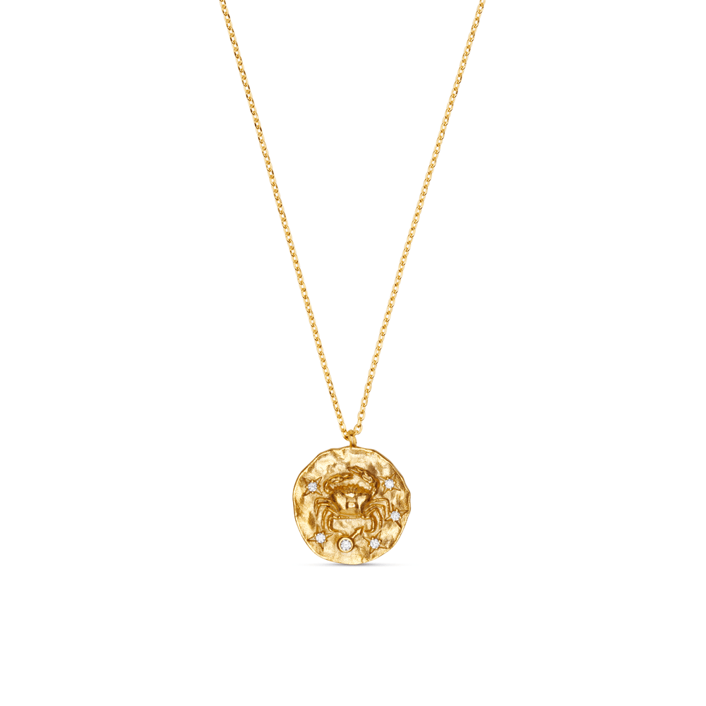 Short Necklaces Cancer Zodiac Necklace Orelia Jewellery